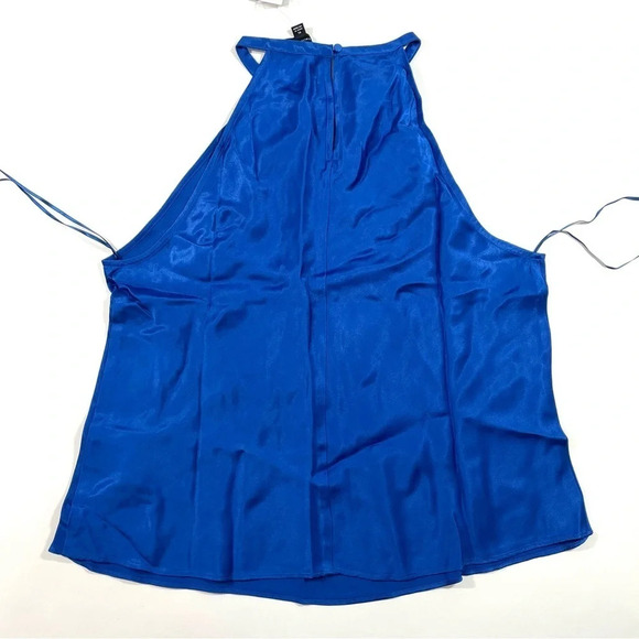 J Crew Collection Amber Tank Top Luster Crepe Royal Tanzanite - Picture 3 of 9